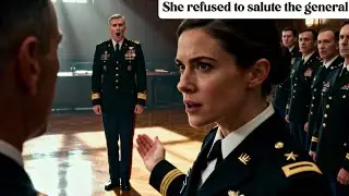 She refused to salute the general — then spoke just seven words that silenced everyone in the room.