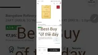 Deal of the Day Discount upto 1000 on icici Bank Card @Ajio.com #gold #goldbar #goldcoin