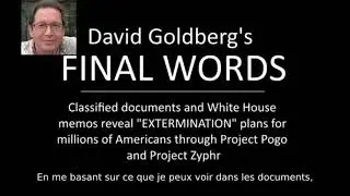 David Goldberg's final words and his hand written notes on Project Pogo and Project Zyphr HD
