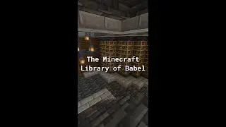 The Minecraft Library of Babel #shorts #minecraft #libraryofbabel