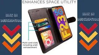 Pikkme Samsung Galaxy F23 5G Flip Case Leather Finish | Inside TPU with Card Pockets |