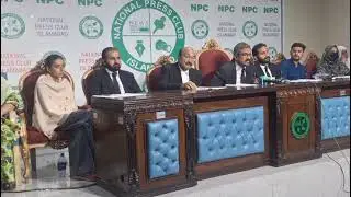 Adv Usman warraich addressing in press Conference arranged by victim families of BBG