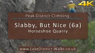 Peak District Climbs: Horseshoe Quarry - Slabby, But Nice (6a)