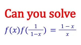 An Interesting Functional Equation