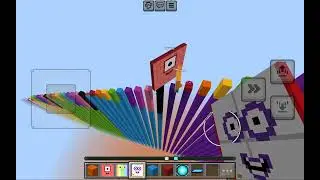 Numberblock climbing 1 -150 as Numberblock 100 & 25! Lava tower in Minecraft (Epic Fail) #minecraft
