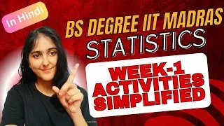 STATISTICS WEEK 1 SOLVED: BS DATA SCIENCE IIT MADRAS | COMPLETE ACTIVITY SOLUTIONS & GUIDE #iit