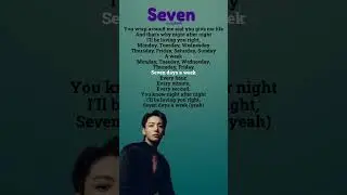 Jungkook - Seven Song (Lyrics) #bts #army #kpop #idol #seven #jungkook #song #lyrics #viral #shorts