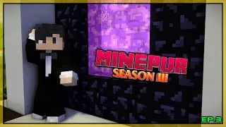 I Found Diamonds and Some Nether Trouble | Minepur S3 Ep.3