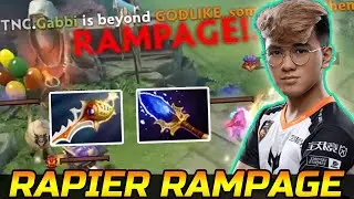 GABBI 2X RAMPAGE - AGHANIMS + RAPIER FOUNTAIN DIVE