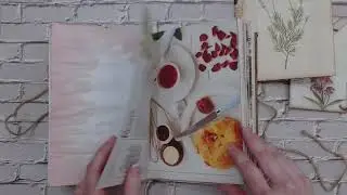 Botanical / Gardening journal set flip through -- Junk Journal