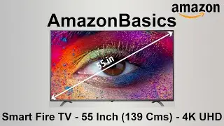 AmazonBasics 139cm (55 inch) 4K Ultra HD Smart LED Fire TV AB55U20PS (Black)