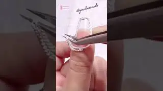 Silver Chain Glitter Nail - Beginner Nail Art - Quick and Easy - EP30 #shorts