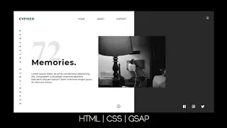 Animated Website Home Page | HTML | CSS | GSAP