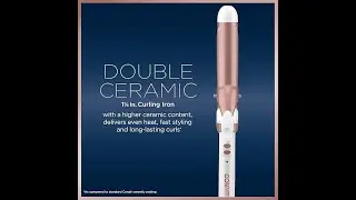 Amazon com  Conair Double Ceramic 1 1 4 Inch Curling Iron, 1 ¼ inch barrel produces loose curls.