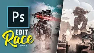 2 Digital Artists use the same stock images! (photoshop) | Edit Race S1E3