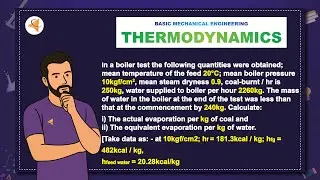 (V1-RU4-BME) Prob-1: In a boiler test the following quantities were obtained; mean temperature of...