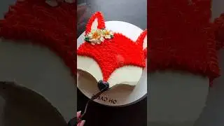 fox cake decoration 😋 #shorts #viral #cake