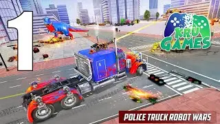 Police Truck Robot Game &ndash; Transforming Robot Games Gameplay Walkthrough #1 (Android, IOS)