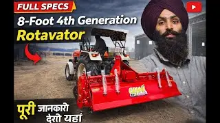 8feet 4th Generation Rotavator || Giani Implements Barnala Call 98158-49652