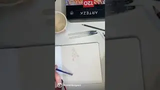 Drawing with Arteza watercolor pencils