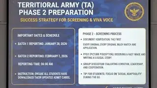 TA Army Phase 2 Selection Process 2026 | Full VIVA & Screening Details ✅ by defence guru jammu #ta 