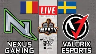 🔴(LIVE RO CS) NEXUS GAMING (RO) vs. VALORIX (SWE) - NE VEDEM LA COMIC CON CLUJ!