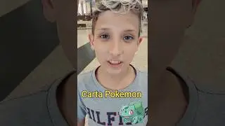 Fui no shopping comprar carta pokemon de presente
