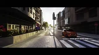 Blender CG Render - Realistic City (Bugrashov Street - Future Tel Aviv)