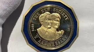 1977 Philippines 5000 Piso Gold Coin Ferdinand & Imelda Marcos The New Society 5th year Anniversary