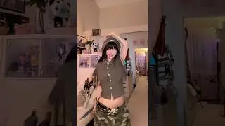So I wore a black wig today! #dance #tiktokdance  #dancetrend #sadfrenchfriescat #blackwig