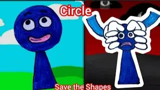 #Sprunki OC Circle ( Save the Shapes ) #Drawing Art incredibox..