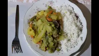 GUISO DE CALABAZA ( calabacin) CON CAIGUA una receta facil economica y muy sabrosa