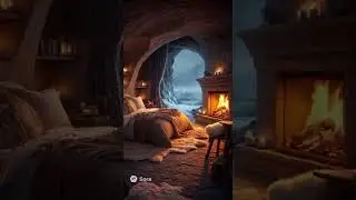 ❄️ Blizzard Outside, Cozy Cave Retreat Inside 🔥 | Ultimate Winter Comfort Vibes