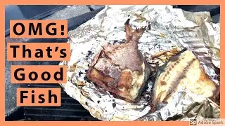 🔥 Whole Fish on a Fire Pit | Cowboy Cooking over open flame