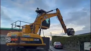 JCB JS160W EXCAVATOR*HIGHRISE CAB*C/W SELECTOR GRAB*YEAR 2012*VIDEO*