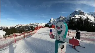 Jungfrau Murren Beginner Ski Slope Kids Chillhop 4K