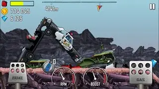 Hill Climb Racing | JUNKYARD | POLICE CAR Gameplay | DAILY CHALLENGE COMPLETED