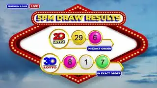 8 DE FEBRERO DE 2026 - Resultados del sorteo de loter&iacute;a PCSO de las 5 p. m. con Fiona Gicale