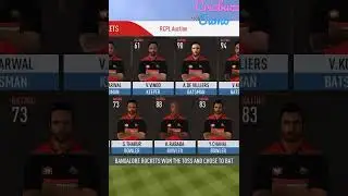 RCPL Auction-New Squad Of RCB And DC In RC 20 🙄🙄##shorts