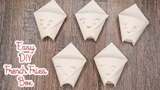 Recettes de jolies bo&icirc;tes de frites en papier - Bo&icirc;te de frites en papier DIY &agrave; la maison