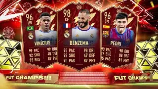 FIFA 22 LIVE LA LIGA TOTS FUT CHAMPS REWARDS!!! TOTS PACK OPENING! GIVE ME VINIIII!