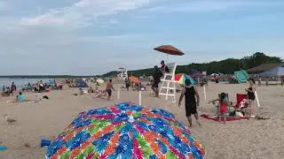 Sunken Meadow State Park Long Island Sound Beach Kings Park NY July 2020