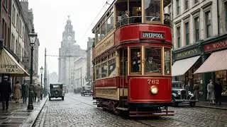 1930 LIVERPOOL, UK [4k 60fps] Colorized & Restored - The Industrial Era