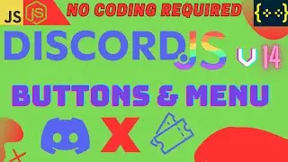 Discord Button and Menu Tickets Bot | discord.js v14 | visa2Code | Latest 2023 | No coding required