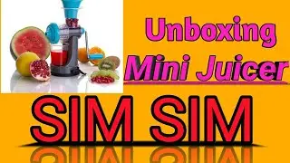 SIMSIM  unboxing of vittamix Blue Nano Fruits & vegetables plastic Hand juicer (Blue Pack of 1)
