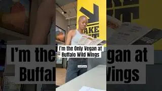Единственный веганский ресторан в Buffalo Wild Wings 😅 #веган #theonlyvegan