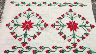 😍|Dusati Design|Chadar design|cross stitch||New Dusati Design||New cross stitch pattern||Bedsheet