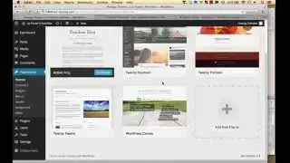 WordPress: Installing themes