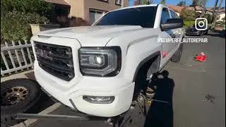 2018 GMC Sierra, Front wheel stud replacement.