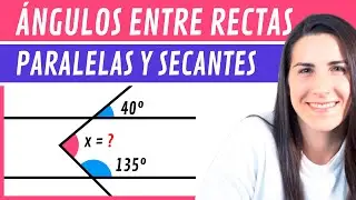 ÁNGULOS entre PARALELAS y SECANTES 📐 Ejercicio Práctico